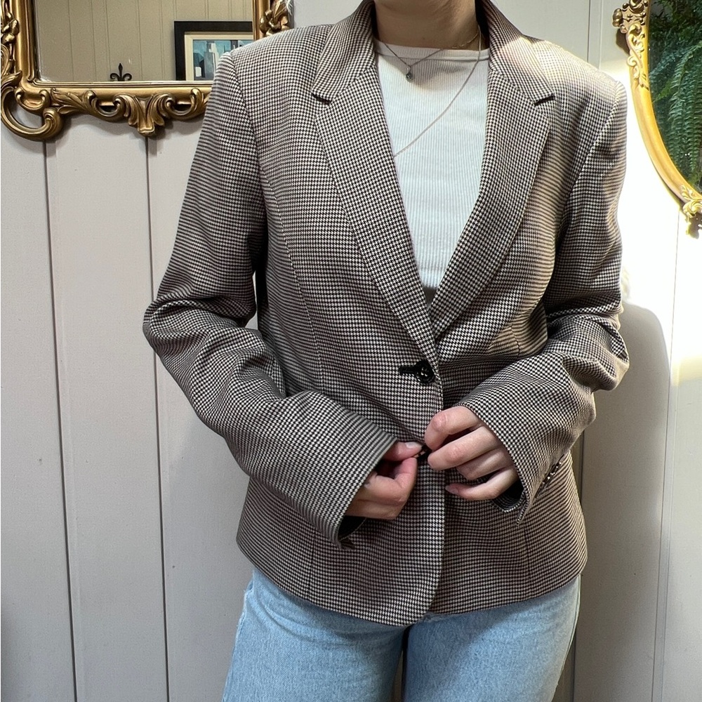 Calvin Klein houndstooth blazer size 6